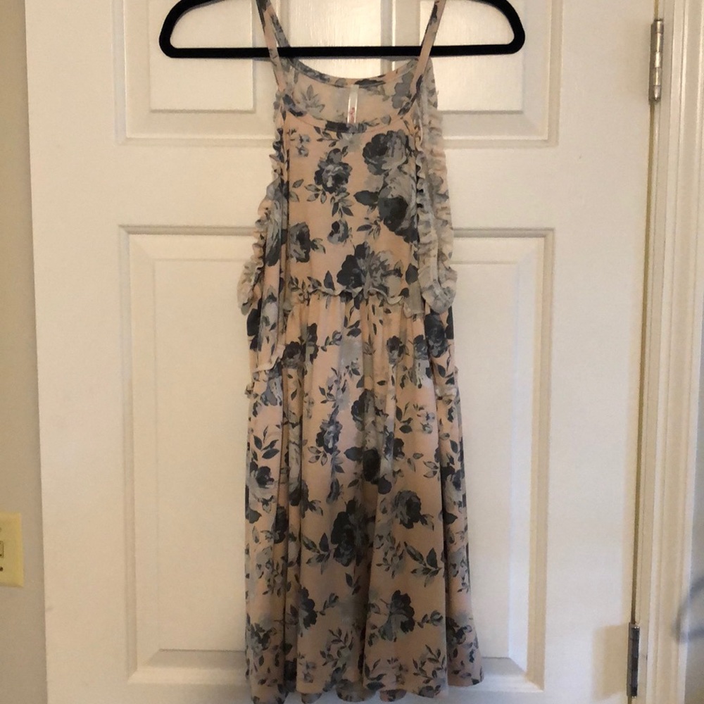Floral High neck tunic top